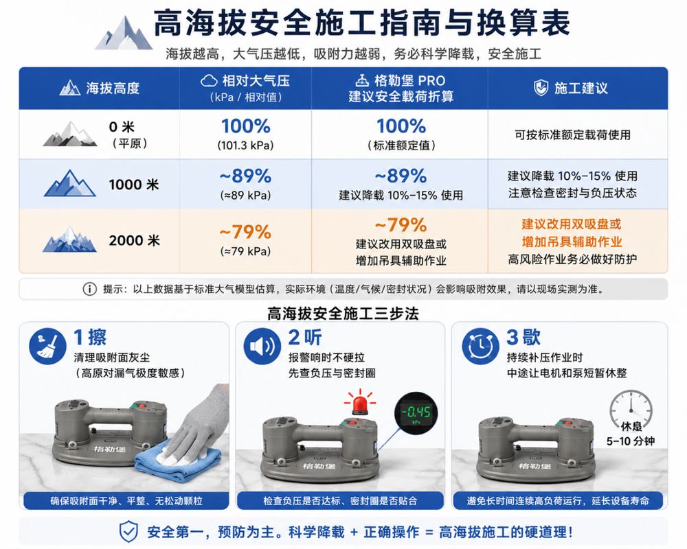高海拔安全施工指南与换算表